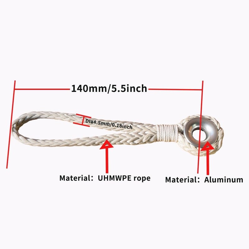 QIQU 2 Low Friction Rings with Loop for Sailing Boat (Ring with Loop, 10x7) - Image 2